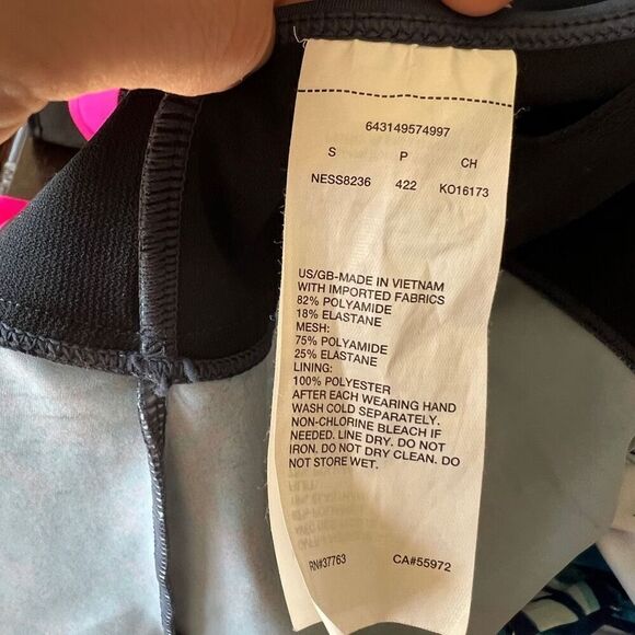 Nike Swim Women's Nike High-Neck Swim Tankini Teal Navy Size Small - Picture 13 of 14